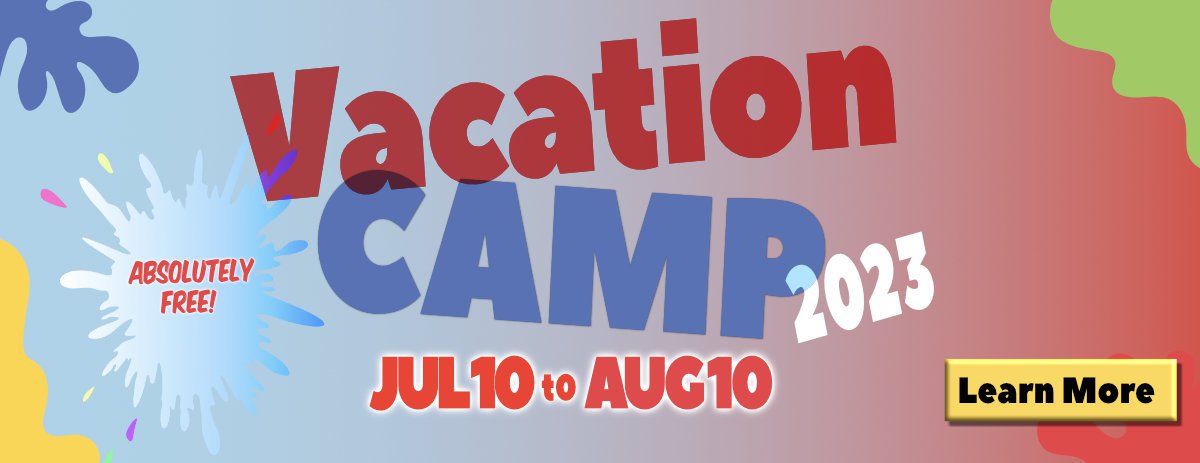 August Vacation Camp Slider